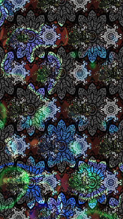 Simple floral sketch pattern with small flowers. Elegant decorative ornament for fashion print,...