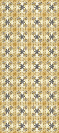 Oriental style arabesques golden pattern on a beige, neutral and gray colors with golden elements....