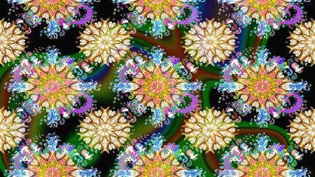 Watercolor, hand drawn. Flowers of the valley on green colors. Sketch background pattern.の写真素材