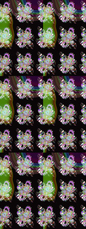 Raster pattern. Sketch floral pattern with flowers, watercolor. Nice Floral pattern in the small...