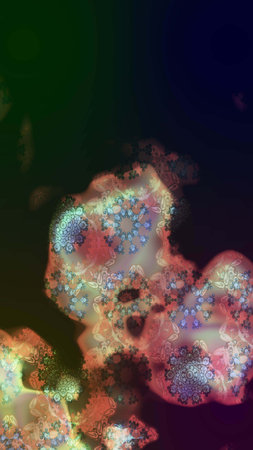 Color Spring Theme sketch pattern Background. Fancy fabric pattern. Sketch Floral Pattern in Raster illustration. Flat Flower Elements Design.の写真素材