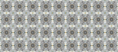 Gold floral ornament in baroque style. Golden floral seamless pattern. Damask background. Golden...