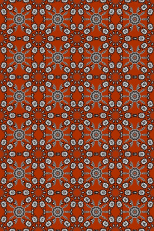 Raster ethnic Mandala ornament. Indian floral paisley medallion banners. Can be used for textile,...