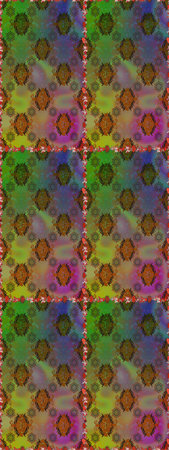 Flat Flower Elements Design. Color Spring Theme seamless pattern Background. Flowers on brown...
