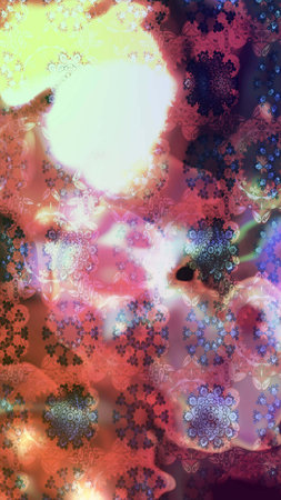 Flat Flower Elements Design. Trendy sketch Floral Pattern In Raster illustration. Beautiful fabric pattern. Color Summer Theme sketch pattern Background.の写真素材