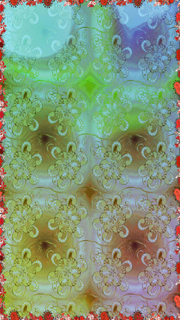 Seamless Color Spring Theme seamless pattern Background. Flat Flower Elements Design. Flowers on...