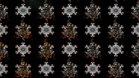 Beautiful fabric pattern. Raster illustration. In Asian textile style. Color Spring Theme sketch pattern Background. Flat Flower Elements Design. Sketch flowers pattern.の写真素材