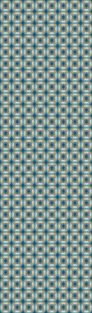 Raster vintage baroque floral seamless pattern in gold. Ornate decoration. Golden pattern on a blue,...