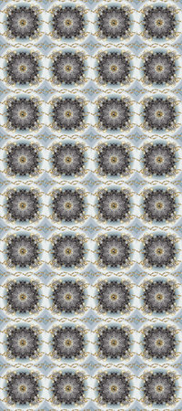 Raster traditional orient ornament. Golden pattern on gray, neutral and beige colors with golden elements. Seamless classic golden pattern.の写真素材