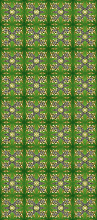 Golden elements in oriental style arabesques. Seamless golden textured curls. Raster golden seamless pattern. Seamless pattern on green, gray and beige colors.の写真素材
