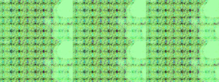 Abstract sketch pattern on green colors with bright flowers. Elegant raster texture with floral...