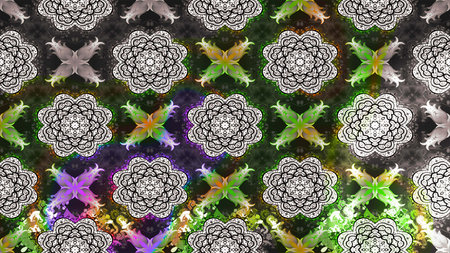 Raster cute pattern in small flower. Sketch. Spring floral background with flowers. Motley...