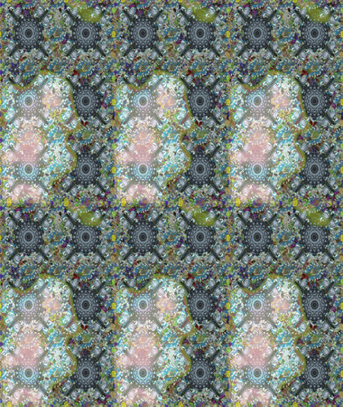 Flowers on gray and neutral colors. Gentle, tender floral background. Raster floral pattern in...