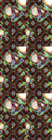 Flowers on brown and gray colors. Flat Flower Elements Design. Cute flower raster pattern. Color...