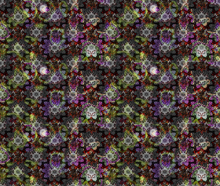 Floral pattern. Raster illustration. Flower sketch background. Flourish ornamental spring garden...