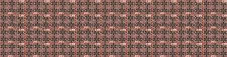 Seamless oriental ornament in the style of baroque. Raster traditional classic golden on brown and...