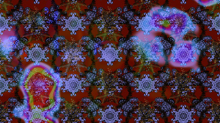 Fancy fabric pattern. Raster pattern. Sketch floral pattern with flowers, watercolor.