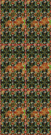 Traditional oriental ornament. Classic raster golden seamless pattern. Seamless pattern on gray...
