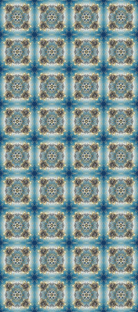 Seamless abstract background with repeating elements. Elegant raster classic pattern. Blue, gray and...