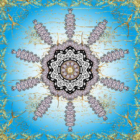 Flowers on pleasant colors. Gentle, tender floral background. Raster floral pattern in doodle style with flowers.の写真素材