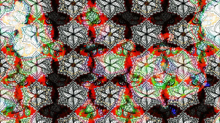 Modern stylish texture. Flower pattern raster, neutral line graphic pattern abstract raster...
