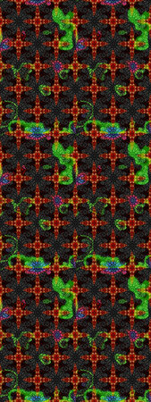 Trendy sketch Floral Pattern In Raster illustration. Color Summer Theme sketch pattern Background....