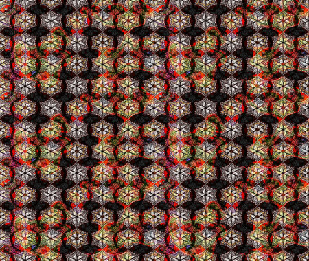 Watercolor sketch pattern for textile. Hand drawn flower sketch pattern (tile). Colorful sketch pattern with cute flowers, paisley, black colors.の写真素材