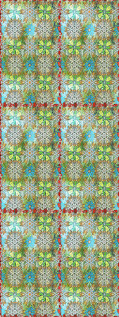Flowers on neutral and green colors. Raster flat flowers seamless pattern. Design gift wrapping...