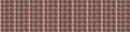Damask seamless repeating pattern. Gold floral ornament in baroque style. Golden element on brown...