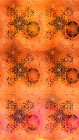 Vintage retro style. Miles Fleur, ditsy ornament. Raster illustration. Sketch background. For print...