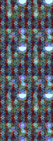 Raster Floral Illustration in cute textile. Elegance sketch pattern with ethnic flowers on colors.