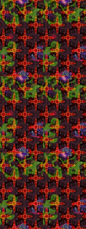 Flowers on brown colors. Raster flat flowers sketch pattern. Design gift wrapping paper, greeting...