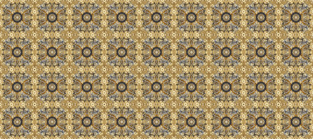 Golden snowflake seamless pattern. Symbol holiday, New Year celebration raster golden pattern....
