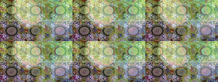 Damask seamless ornament. Classic oriental pattern over neutral and green colors. Traditional raster...