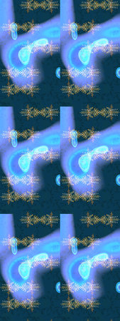 Fancy fabric pattern. Sketch floral pattern with watercolor. Raster pattern.