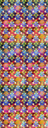 Elegant, bright and sketch blue flower pattern design. Raster. It can be used on mug prints, baby...