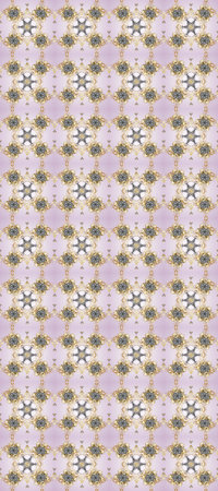 Seamless pattern on neutral, beige and gray colors with golden elements. Raster oriental ornament....