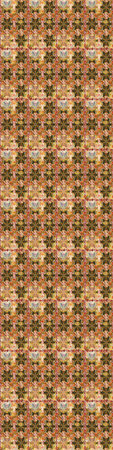 Abstract sketch pattern on brown and beige colors with bright flowers. Cute floral pattern in the small flower. Elegant raster texture with floral elements.の写真素材