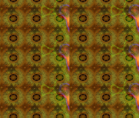 Beautiful fabric pattern. Raster watercolor floral pattern, delicate flowers, brown flowers,...