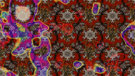 Sketch watercolor pattern with composition on bright background, perfect for wrappers, wallpapers,...