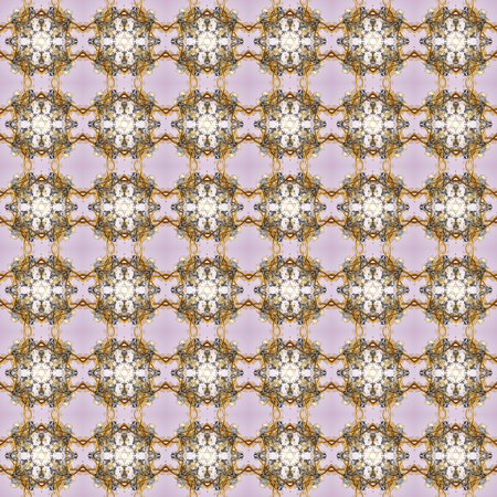 Raster golden pattern. Sketch textured curls. Oriental style arabesques golden pattern on a beige,...