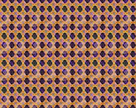 Color Summer Theme seamless pattern Background. Flat Flower Elements Design. Cute flower raster...