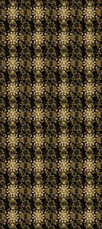 Golden pattern on pleasant colors with golden elements. Raster oriental ornament. Seamless golden...