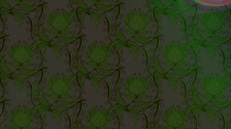 Background for poster or cover. Sketch pattern with leaves. Figure for textiles. Cute elegant...