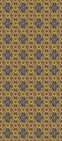 Damask background. Golden floral seamless pattern. Gold floral ornament in baroque style. Golden...