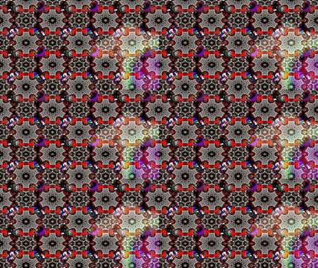 Raster illustration. Beautiful fabric pattern. Cute sketch floral print with spring flowers.