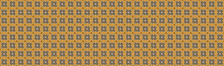 Traditional classic golden raster pattern on yellow, gray and brown colors with golden elements....