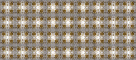 Golden element on brown and white colors. Antique golden repeatable wallpaper. Gold floral ornament...