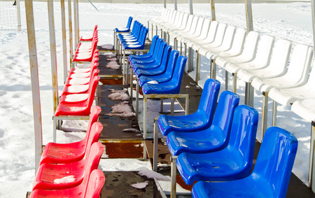 tribune seat in the stadium
