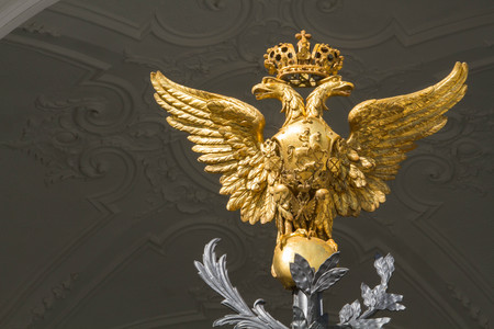 Russia. St. Petersburg. 10 May 2016. The Nevsky Prospect. Palace Square. Eagle.のeditorial素材